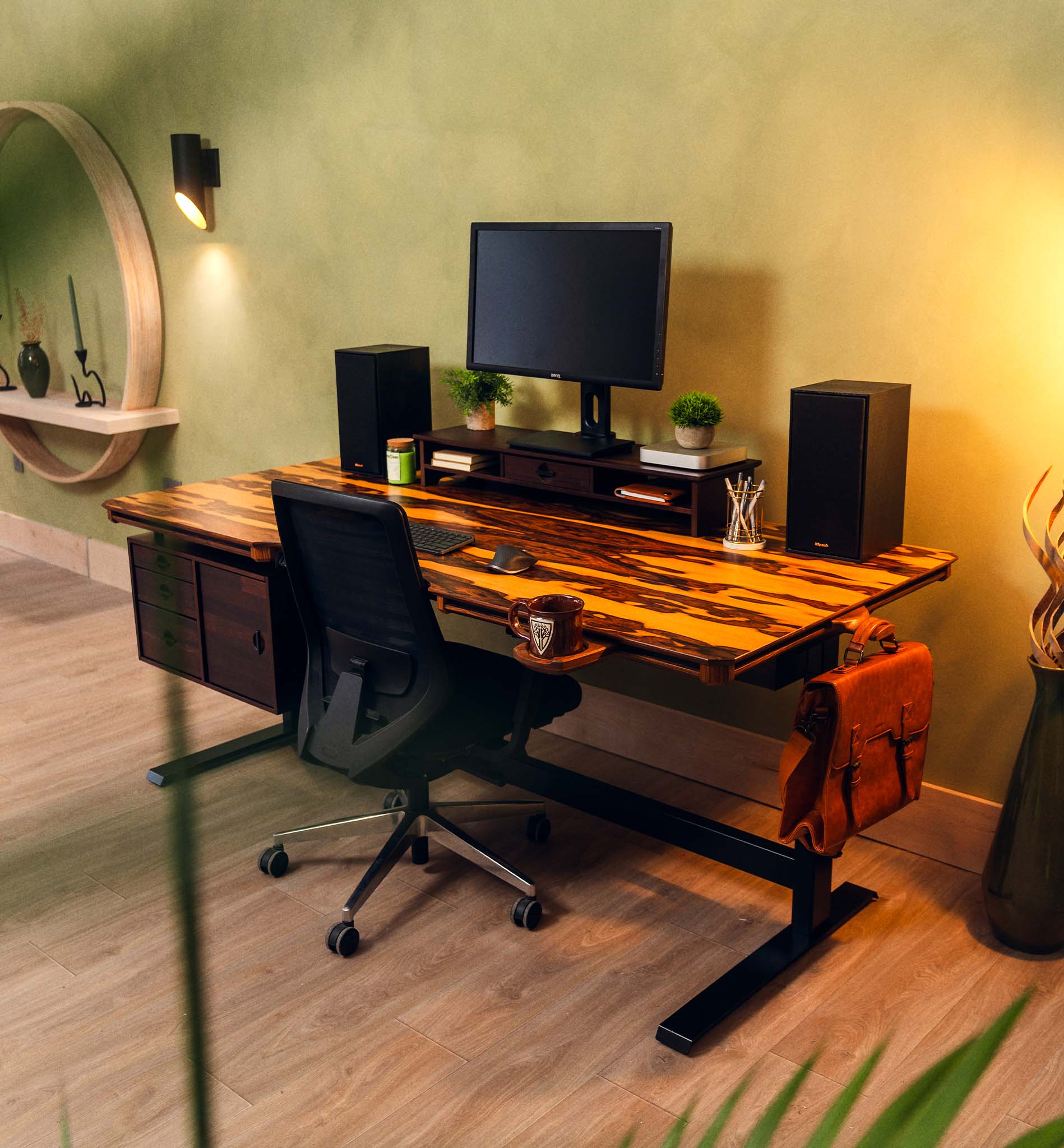 Sapwood Flitch Sit-Stand Desk