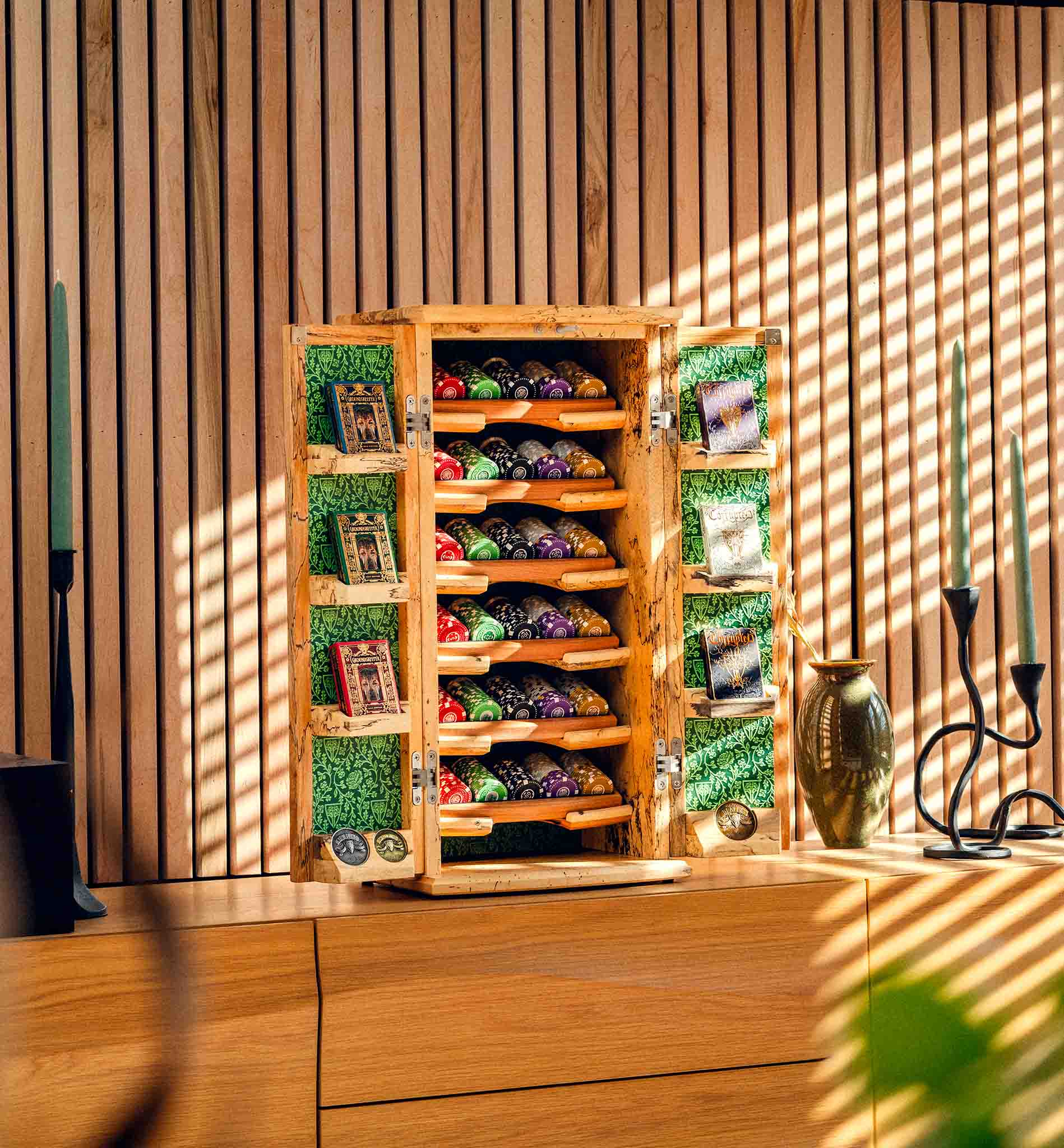 Webbed Poker Cabinet