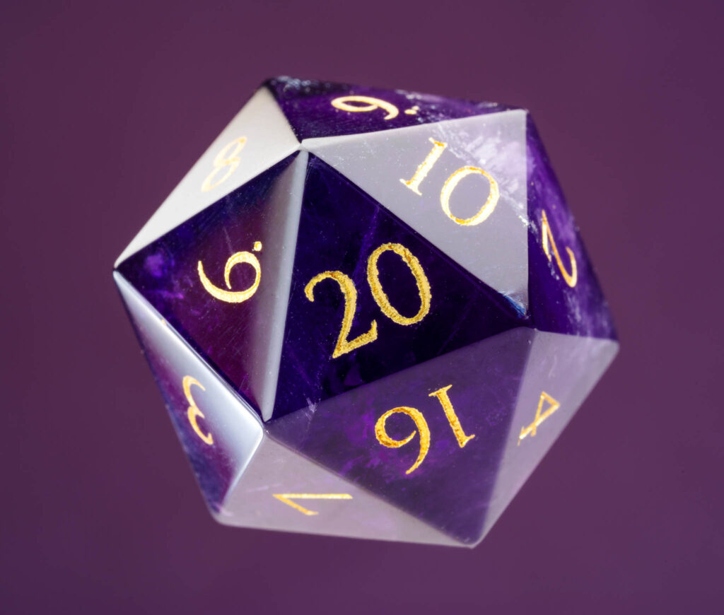 Amethyst Dice by Wyrmwood