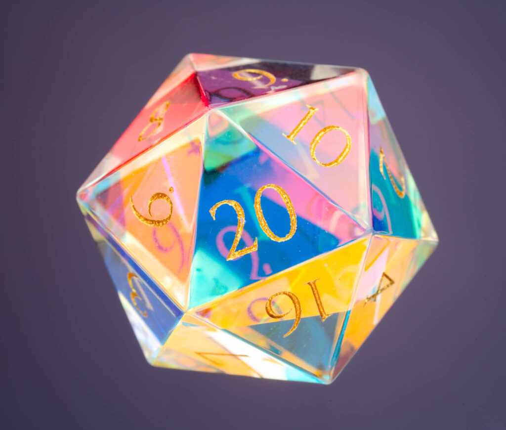 Prismatic Glass Dice by Wyrmwood