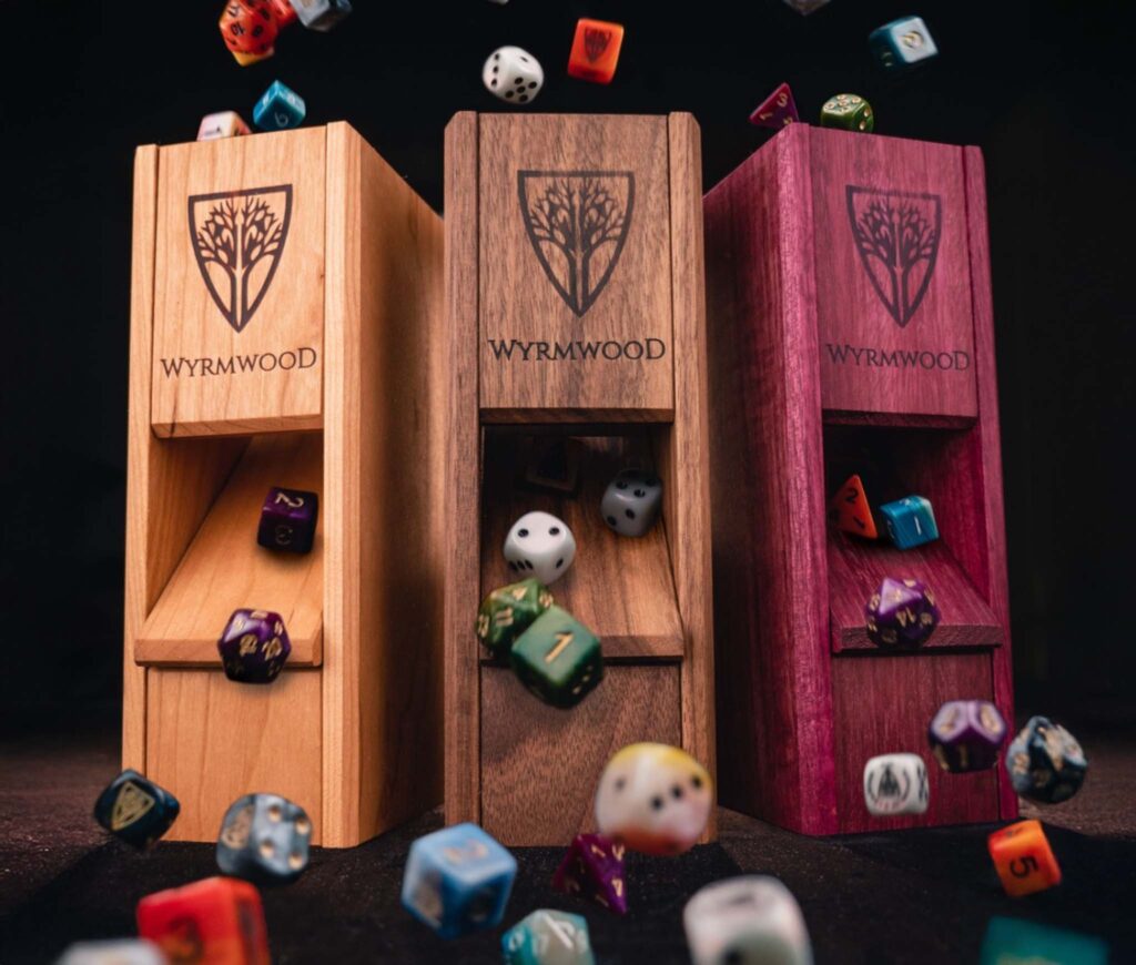 Magnetic Dice Tower by Wyrmwood