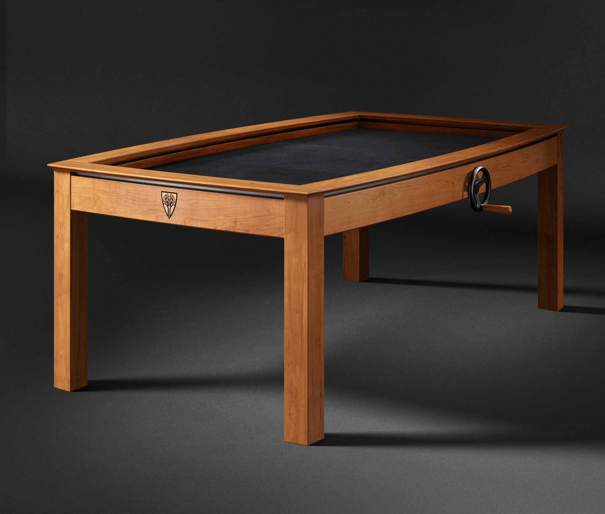 Prophecy Table — Cherry with Onyx surface