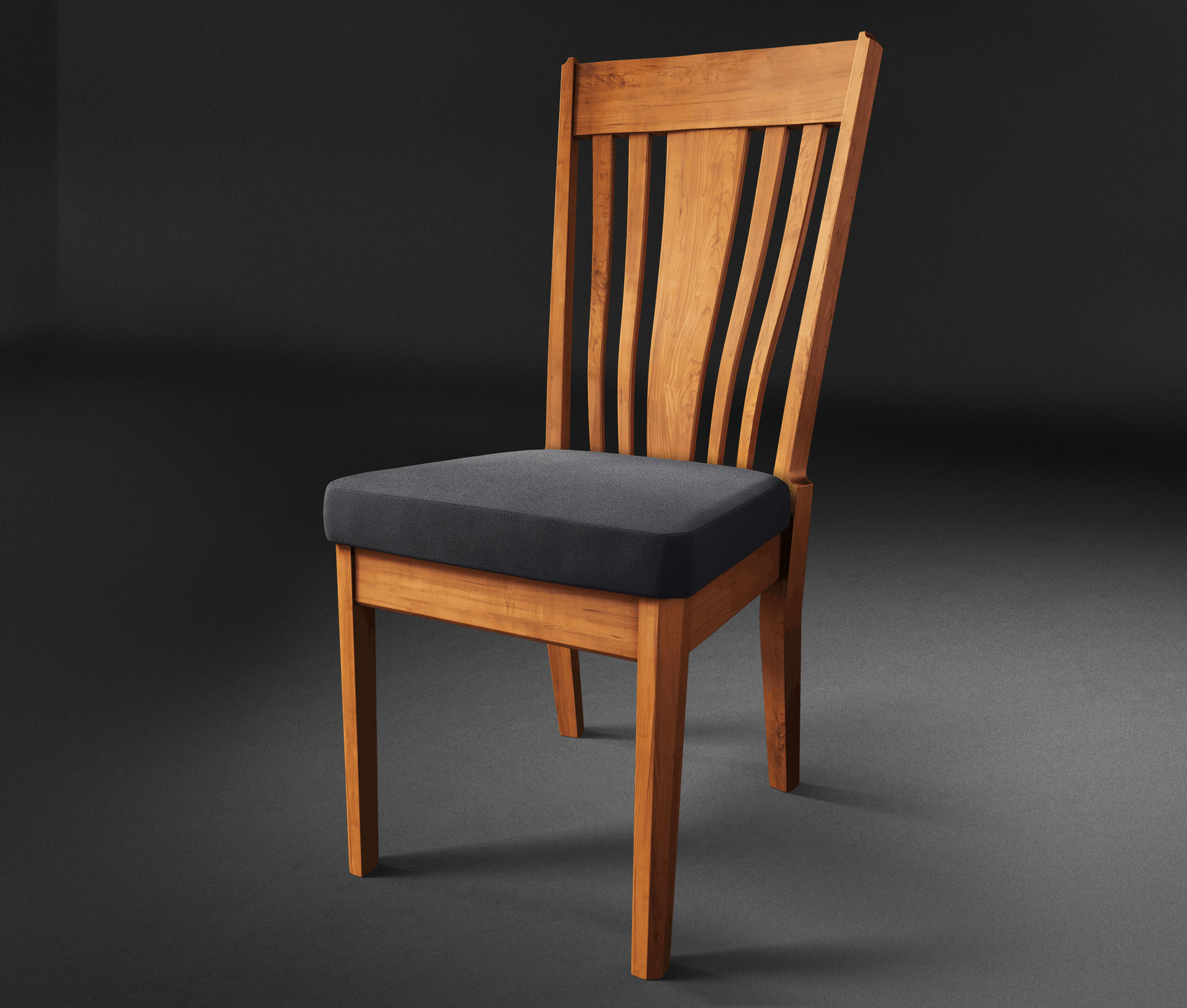 Side Chair — Cherry with Onyx