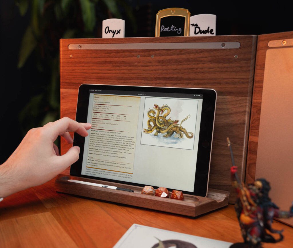 DM Screen Tablet Tray by Wyrmwood