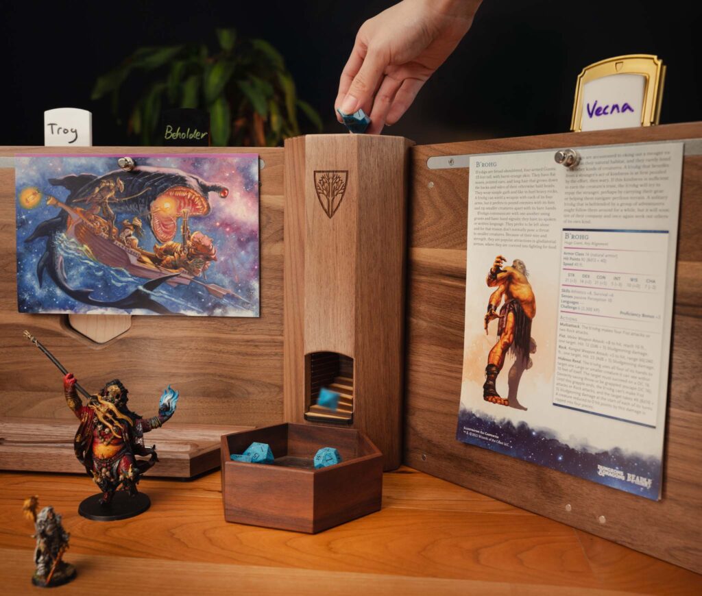 DM Screen Two Way Dice Tower by Wyrmwood