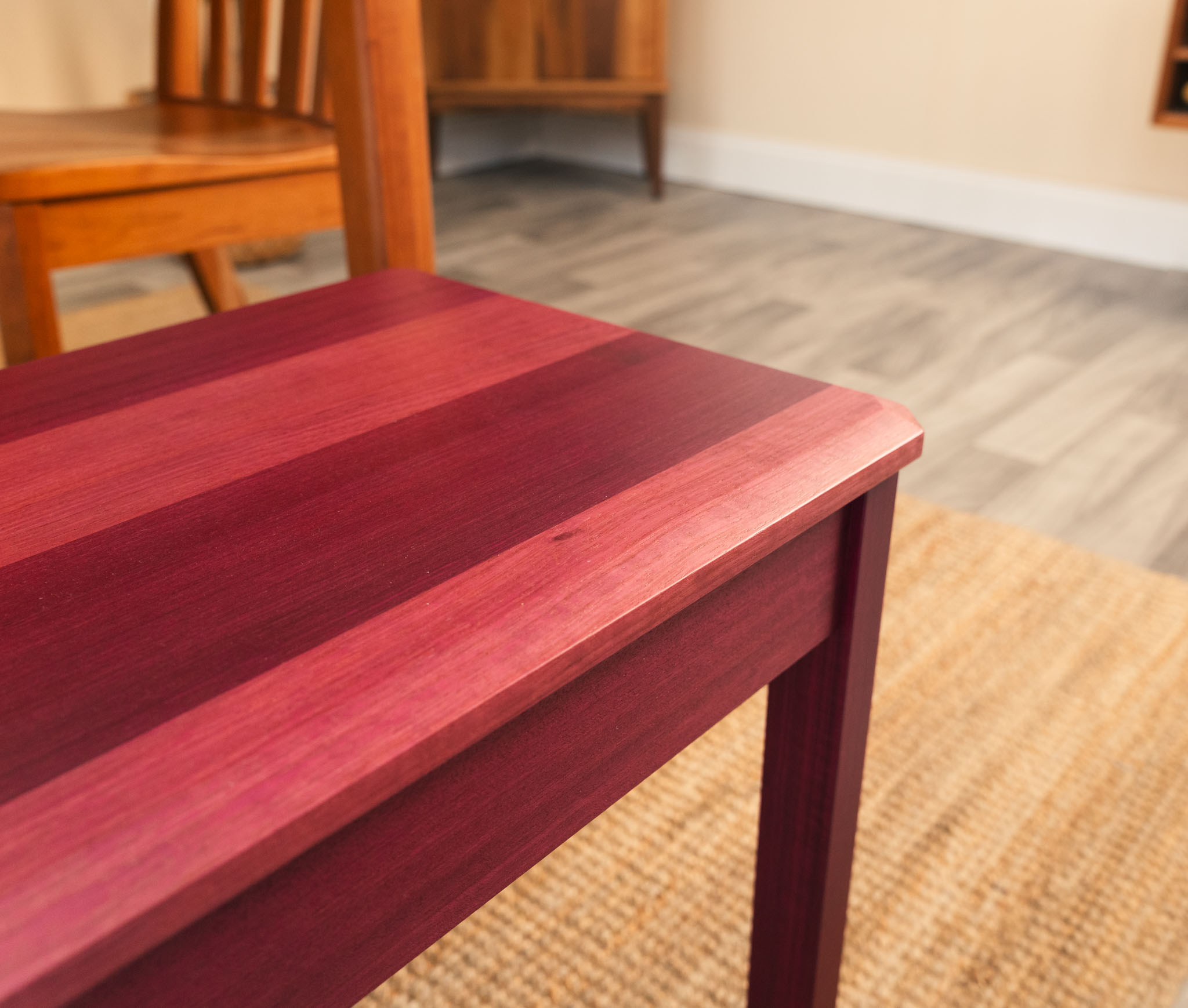 Purpleheart gaming table