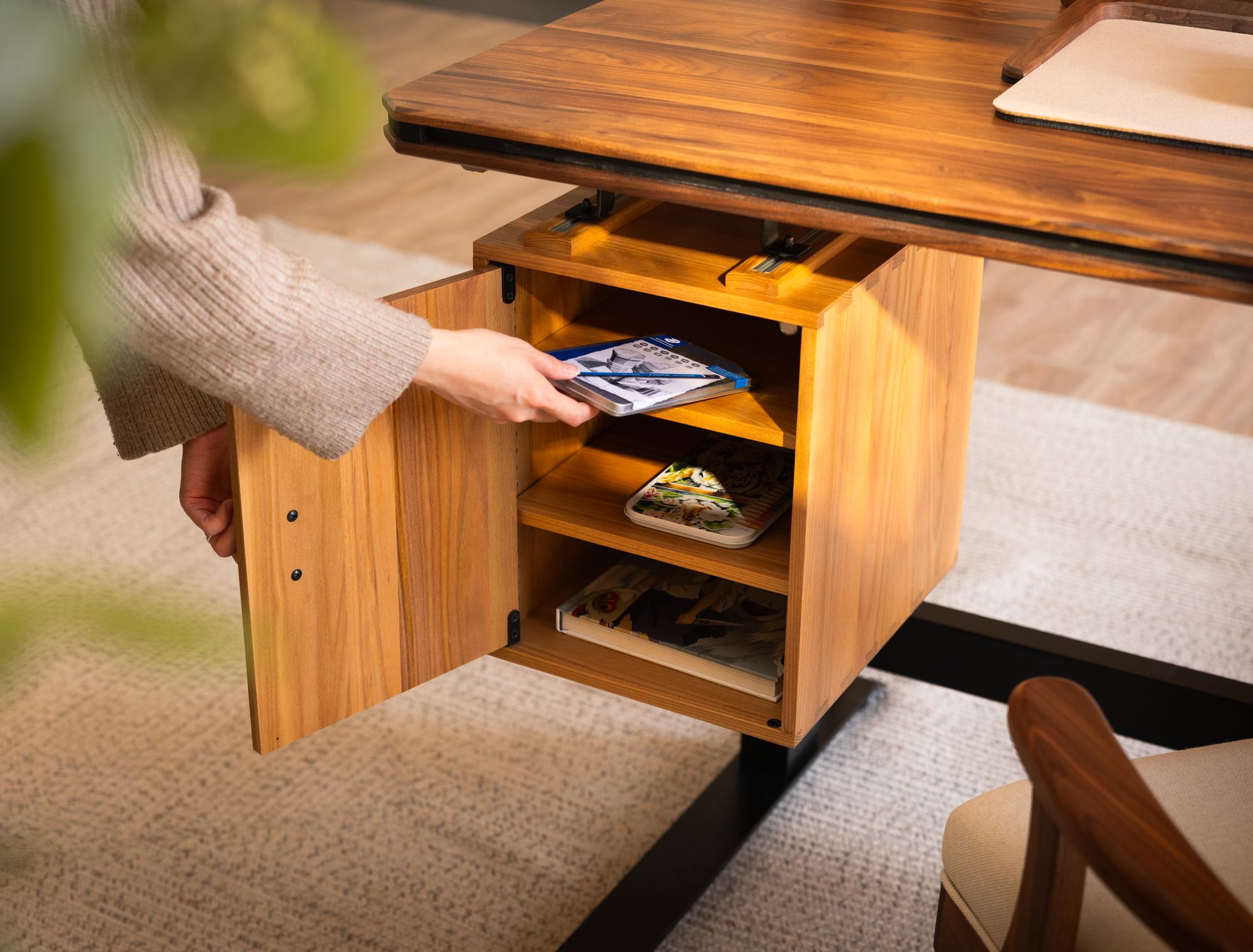 2-Shelf Door Cubby in Elm
