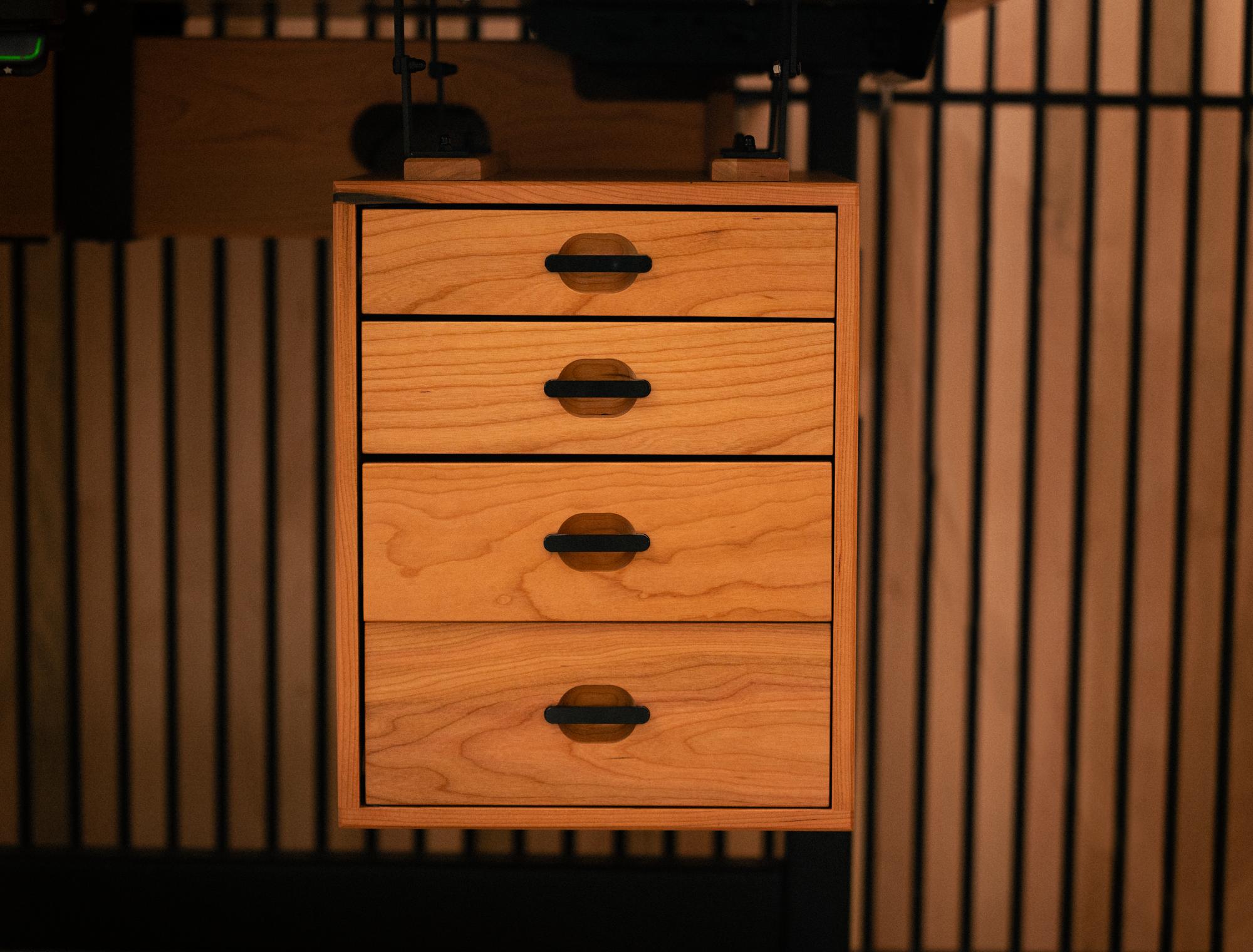 4-Drawer Cubby in Cherry
