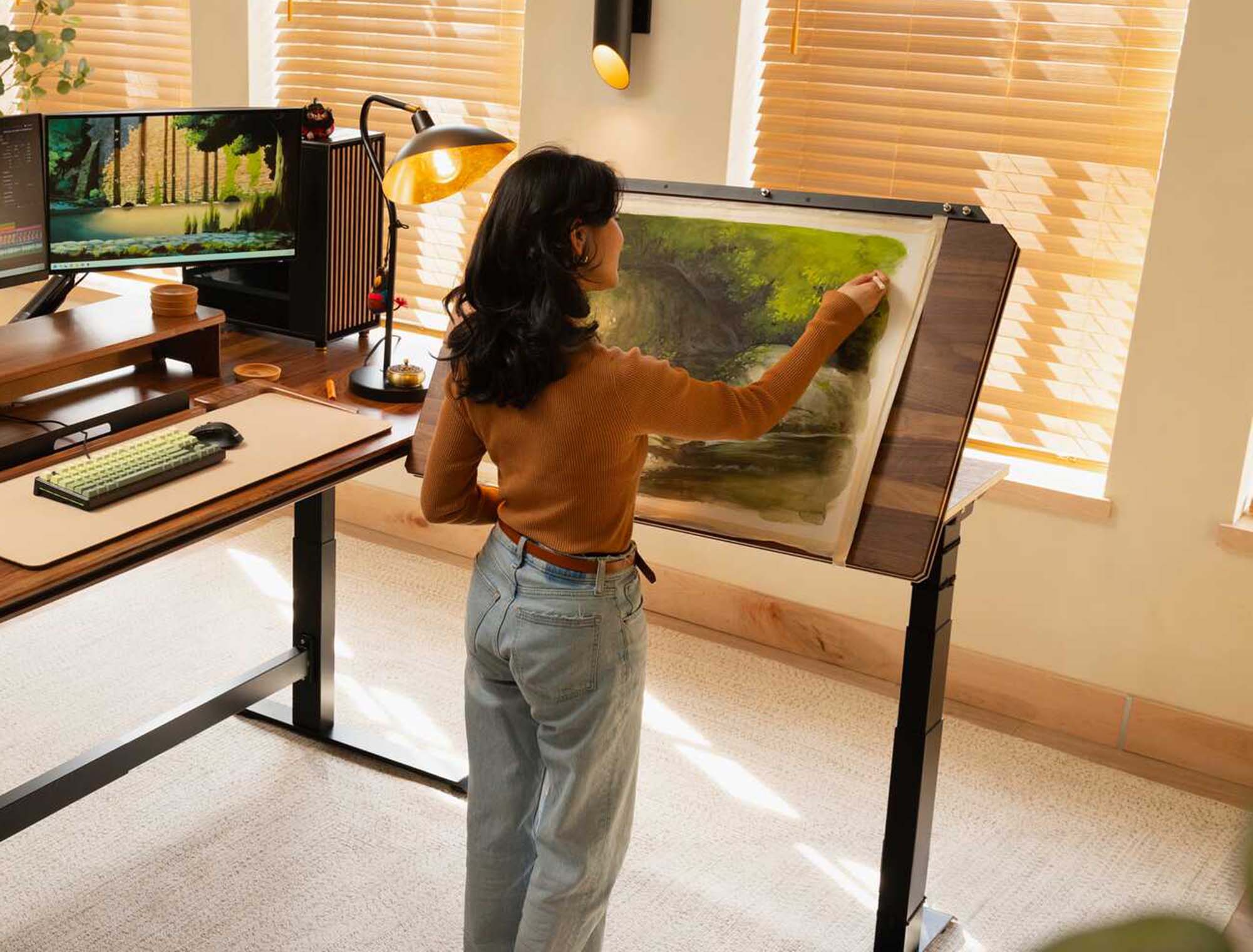 desk extension display photo